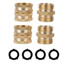 1set 3/4 Inch Home Garden Hose Tap Connector Brass Garden Hosepipe Tap Con AYU