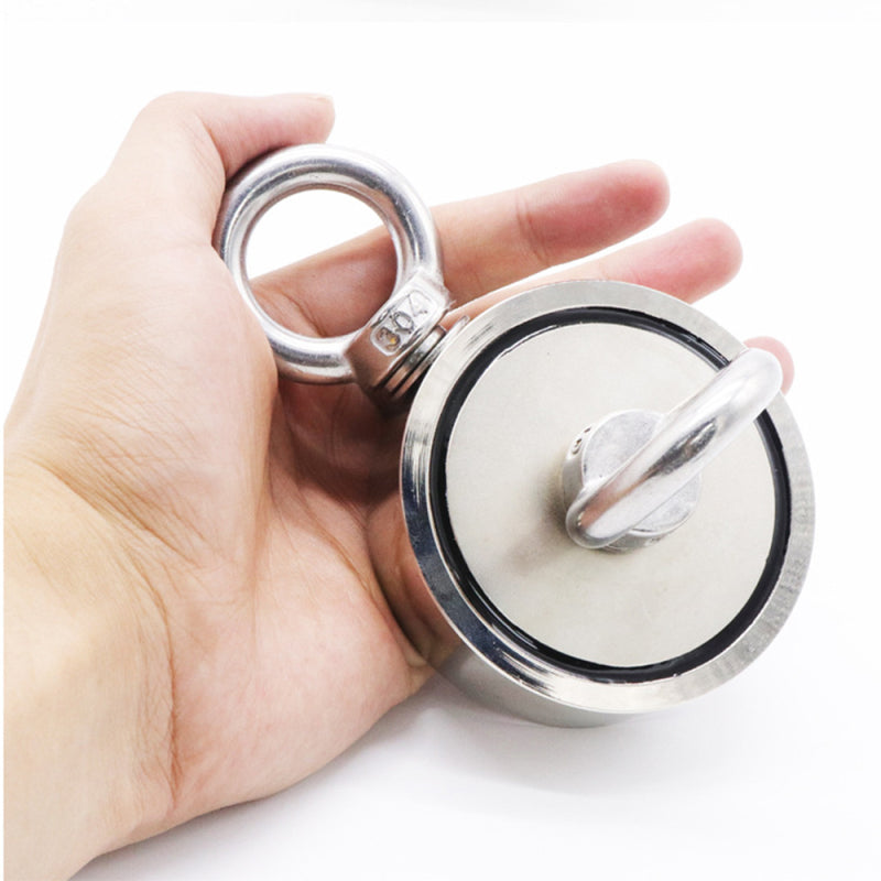 Double-Sided Fishing Magnet Round Pulling Force Super Strong Neodymium Fish CML