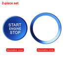 Blue Engine Start Stop Switch Button Cover For VW Golf 7 MK7 GTI R Jetta Arteon