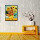 Sunflower Art Paint By Number Kit DIY Digital Oil Painting On Canvas Line YTK