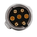 2Pcs 13 pin 12v cable plug Trailer Plug Round Wiring Lights Tow Metal Truck Boat