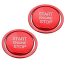 2 sets Engine Start Stop Push Switch Button Cover Ring Trim For VW MK7 GTI R