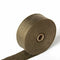 2x Exhaust Manifolds Titanium Heat Wrap Tape Thermal Automobile Refitting+straps