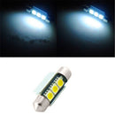 15PCS White 36MM 3 LED 5050 SMD Festoon Dome Car Light Interior Lamp Bulb 12V