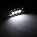 15PCS White 36MM 3 LED 5050 SMD Festoon Dome Car Light Interior Lamp Bulb 12V