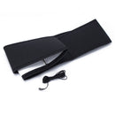 2x Black Universal PU Leather Car Steering Wheel Cover 37-38 cm +Needle Thread