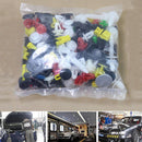 400Pcs Automotive Universal Hybrid Buckle 1-4cm Plastic Rivets Car Automotive