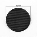 6Pcs Black Car Auto Water Cup Slot Non-Slip Carbon Fiber Look Mat Accessories