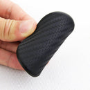 6Pcs Black Car Auto Water Cup Slot Non-Slip Carbon Fiber Look Mat Accessories