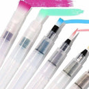 6 x Water Color Brush Refillable Pen Watercolor Color Drawing Art HDQ JHC