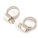 Elastic Drive Hose Clamps Fuel Line Worm Clip Adjustable Stainless Steel 40x