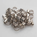 Elastic Drive Hose Clamps Fuel Line Worm Clip Adjustable Stainless Steel 40x