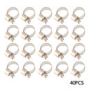 Elastic Drive Hose Clamps Fuel Line Worm Clip Adjustable Stainless Steel 40x