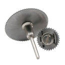 6pcs High-speed-steel Circular Rotary Blade Wheel Discs Mandrel for Wood C HBA