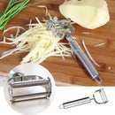 Premium Ultra Sharp Stainless Steel Dual Julienne & Vegetable Peeler 2 in 1 gfd