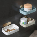 Flexible Bathroom Soap Dish Storage Holder Rack Soapbox Plate Tray Drain JDM