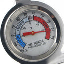 4pcs Stainless Steel Dial Fridge Freezer Thermometer Temperature Gauge Stands