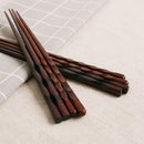 8 Pairs Japanese Classic Solid Wooden Chopsticks Set Gift Set for Kids sfgg