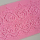 Silicone Cake Lace Pad Mold Fondant Decorating Wedding Flower Embossing Mould