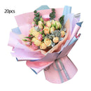 20X Korean Flowers Two-Tone Paper Package Gift Neutral Florist Wrapping Paper