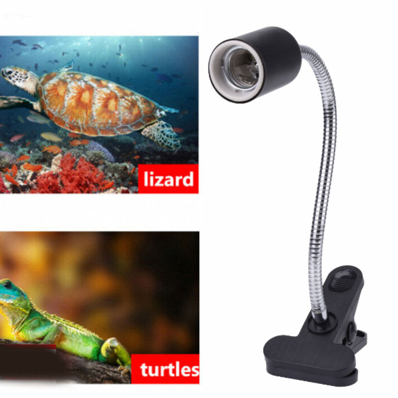 US 25-100W UVA UVB Heat Emitter Lamp+Holder Bulb Light Heater Pet Reptile  FQY