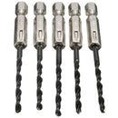 15pcs HSS Metric Drill Bit Set Titanium Coated Twist Drills Metal Wood OWQ