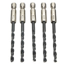 15pcs HSS Metric Drill Bit Set Titanium Coated Twist Drills Metal Wood OWQ