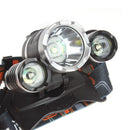 1x 4 Modes Headlight 3 LED Rechargeable Headlights Torch Flashlight Waterp GDQ