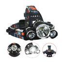 1x 4 Modes Headlight 3 LED Rechargeable Headlights Torch Flashlight Waterp GDQ