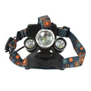 1x 4 Modes Headlight 3 LED Rechargeable Headlights Torch Flashlight Waterp GDQ