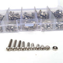 280Pcs M3 Stainless Steel Hex Screw Nuts Bolt Cap Hexagonal Nuts Kit S IBT