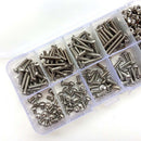 280Pcs M3 Stainless Steel Hex Screw Nuts Bolt Cap Hexagonal Nuts Kit S IBT