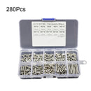 280Pcs M3 Stainless Steel Hex Screw Nuts Bolt Cap Hexagonal Nuts Kit S IBT