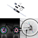 30 Pattern Colorful LED Bicycle Hub Light Night Cycling Tyre Wheel Warning DOT
