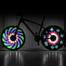 30 Pattern Colorful LED Bicycle Hub Light Night Cycling Tyre Wheel Warning