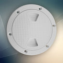 Marine 6'' Inch Screw Out Plastic White Round Boat Deck Plate Inspection vb
