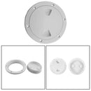 Marine 6'' Inch Screw Out Plastic White Round Boat Deck Plate Inspection vb