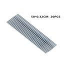 20Pcs Low Temperature Aluminum Welding Solder Wire Brazing Repair Rods Easy Tool