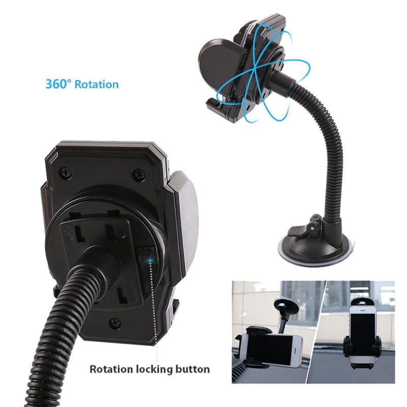 1* Mobile Phone Car Buckle Rack Stand Holder Bracket 360 Degree Rotati FQO