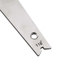 Stainless Steel Corner Front Edge Measuring Gage Twisted Drill Bit Angle G NIL
