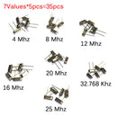 35pcs HC-49S Crystal Oscillator Resonator Quartz 32.768 kHz 4 8 12 16 2 NIO
