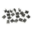 20PCS TO-220 Heat Sink Black TO220 15*10*20MM IC Heat Sink Aluminum XCZ LWS OQJ