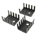 20PCS TO-220 Heat Sink Black TO220 15*10*20MM IC Heat Sink Aluminum XCZ LWS OQJ