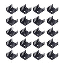 20PCS TO-220 Heat Sink Black TO220 15*10*20MM IC Heat Sink Aluminum XCZ