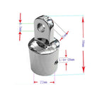 316 Marine Stainless Steel Eye End Cap Bimini Top Fitting / Hardware 7/8 HLI