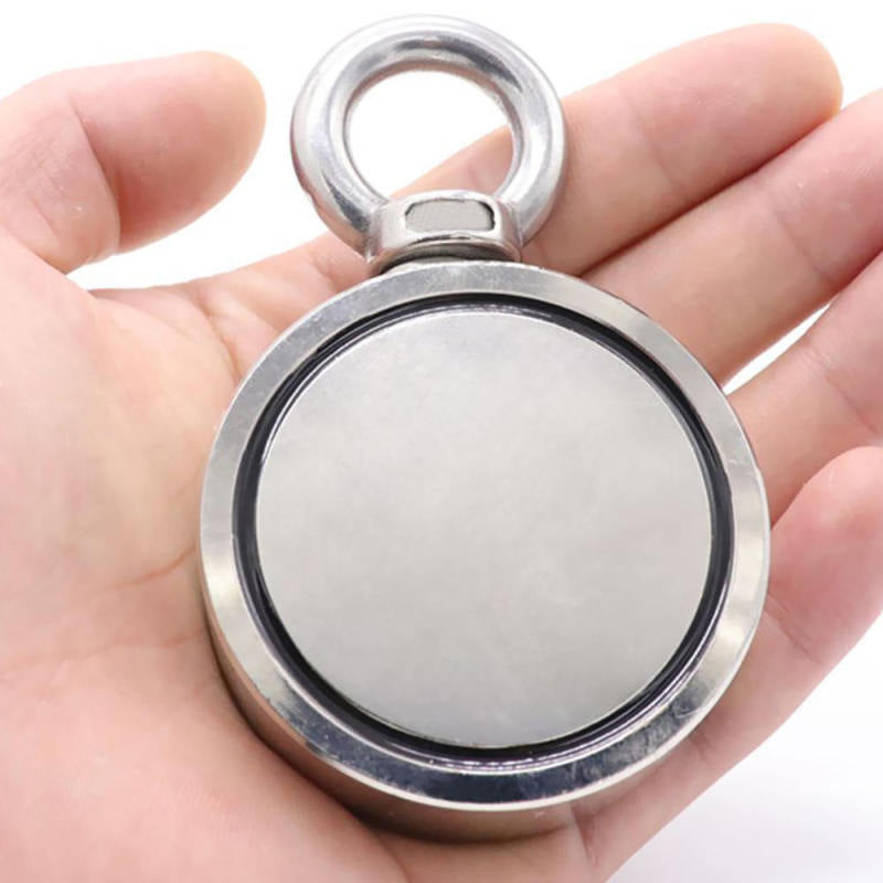 Round Double Sided Super Strong Neodymium Fishing Magnet 600LB Pulling Force xz
