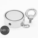 Round Double Sided Super Strong Neodymium Fishing Magnet 600LB Pulling Force xz