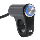 7/8" 22mm LED Motorcycle Handlebar Headlight Switch Fog Light Aluminum Alloy