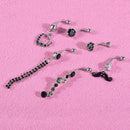 Belly Button Dangle Rings Crystal Jewelry Barbell Navel Ball Bar Body Pi APR