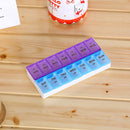 2Colors 14 Grids Double Row Medicine Pill Box Storage Container Organizer DRM
